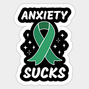 Mental Health Awareness, Anxiety Sucks Sticker